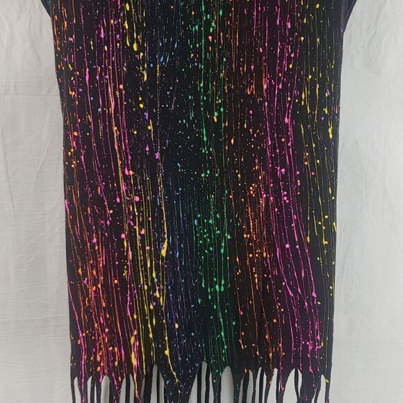 Women's Medium Rainbow Rave Party Festival Top - Picture 9 of 11
